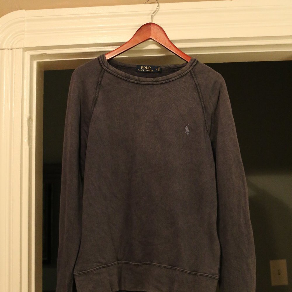 Men’s Long sleeve  - Polo – Grey/Blue – M